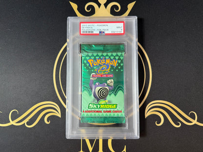 Skyridge Sealed Pack Poliwrath Art PSA 9 Mint 2003 WOTC Pokemon Skyridge