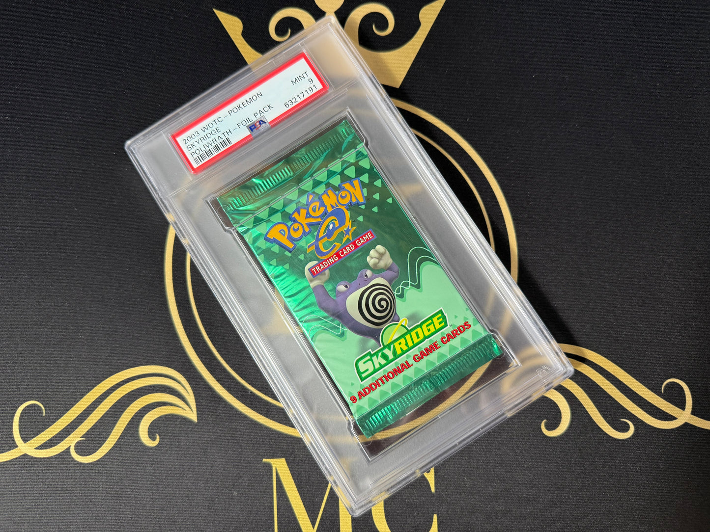 Skyridge Sealed Pack Poliwrath Art PSA 9 Mint 2003 WOTC Pokemon Skyridge