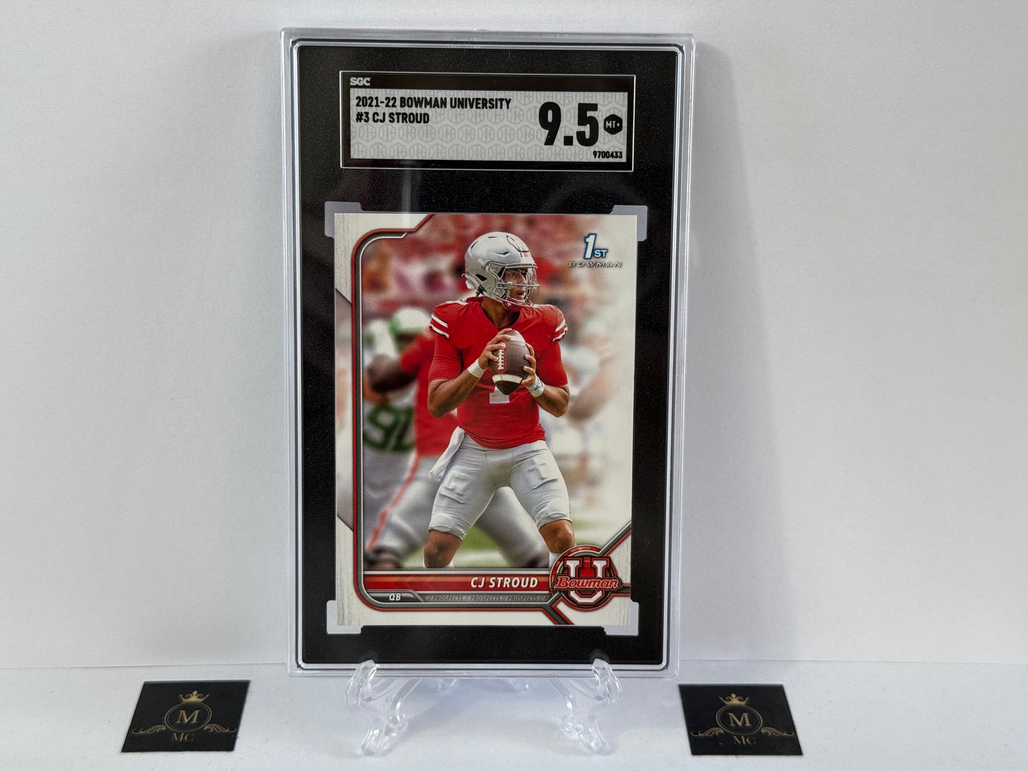 CJ Stroud 1st Bowman SGC 9.5 2021-22 Bowman University 3